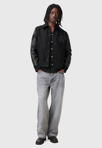 AllSaints WARRENTON - Bőrdzseki - black