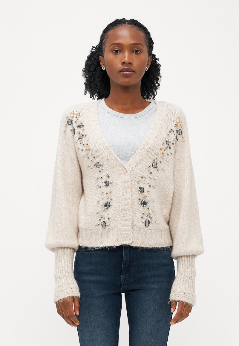 ONLY Petite ONLJULIA BATWING CARDIGAN - Neuletakki - pumice stone