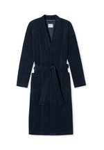 Schiesser - Accappatoio Uomo In Tessuto Resistente, Blu, Con Maniche Lunghe