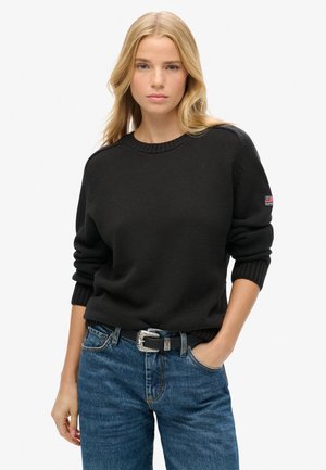 Striktrøje - dark charcoal