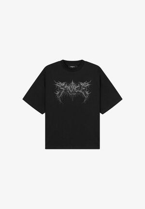 FAVELA, FAVELA GRUNGE TRIBAL TSHIRT - T-shirt print - black