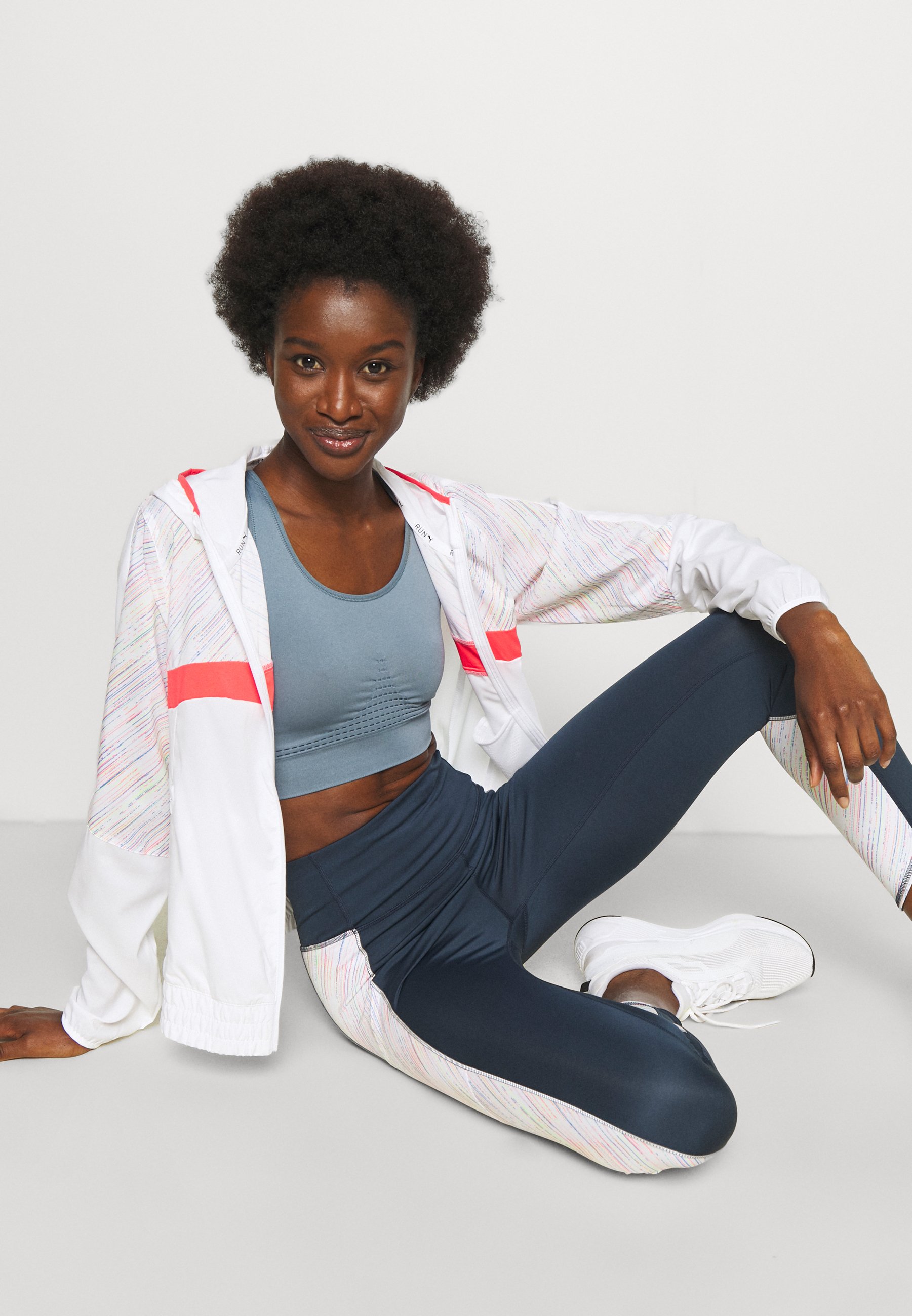 run graphic hooded jacket