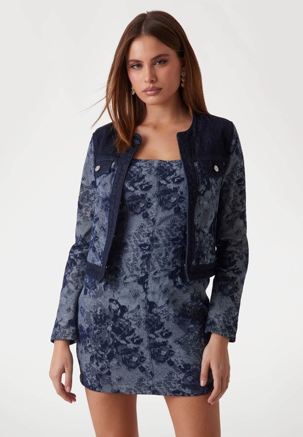 Jeansjacke - mehrfarbig grundton blau