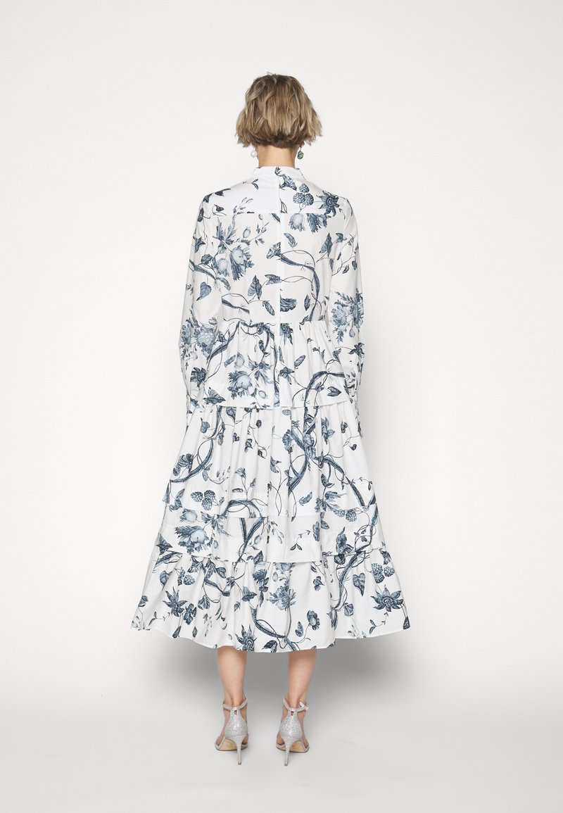 Erdem LONG SLEEVE TIER DRESS PIN TUCK DETAIL - Shirt dress - vine 
