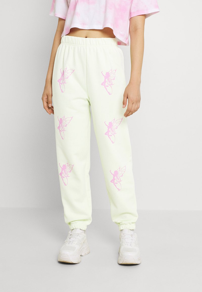 NEW girl ORDER RAINBOW FAIRY JOGGERS Jogginghose green/grün