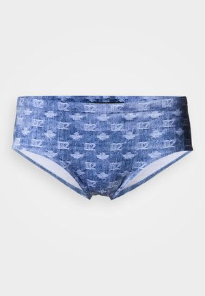 REBEL KIDS MONOGRAM SWIM BRIEF - Slipové plavky - light blue