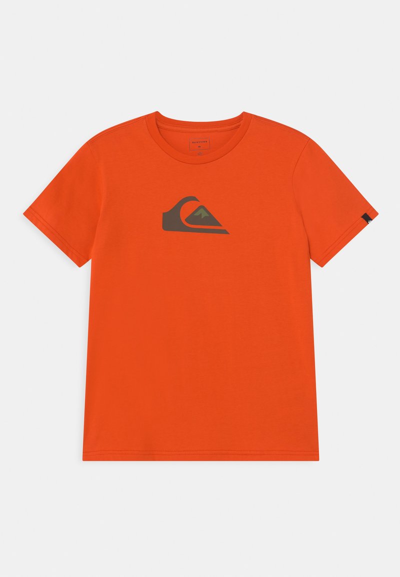 Quiksilver COMP LOGO TEE - T-shirt estampada - pureed pumpkin