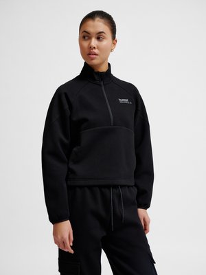 Hummel, TECH BOXY HALF - Sweatshirt - black