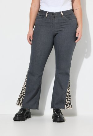 Flared-farkut - gray denim
