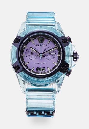 ICON ACTIVE CHRONO UNISEX - Klocka - transparent ice blue/lilac