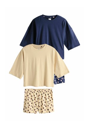 SHORT SLEEVE SET 2 PACK  - Pyjama - navy/yellow spot