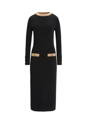 Luisa Spagnoli MARMELLATA - Shift dress - nero cammello