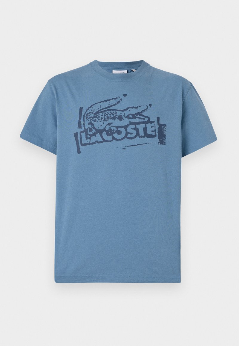 Lacoste T-shirt print blauw