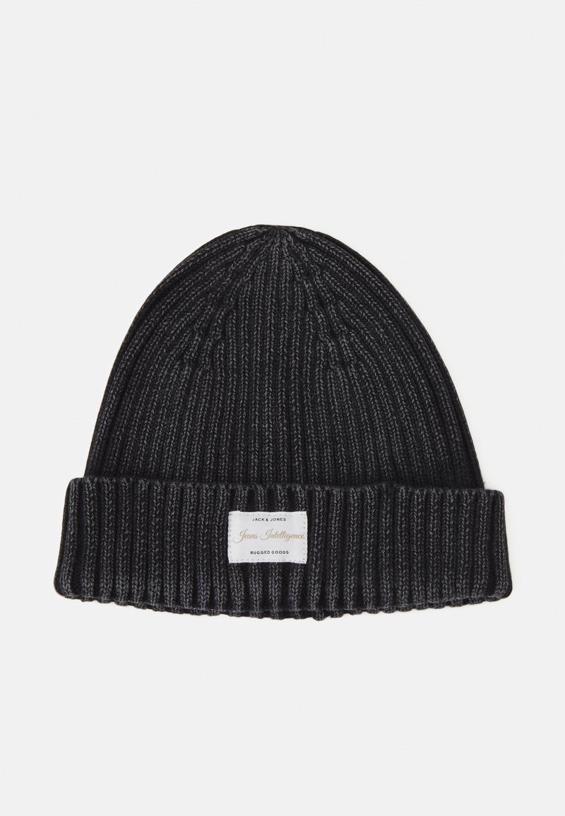 Jack & Jones JACRUB WASHED BEANIE - Gorro - black