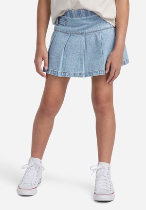 Abercrombie & Fitch PULL TAB PLEATED SKORT - Krilo iz džinsa - twirl