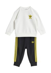adidas Originals - SMILEY WORLD CREW - Pantaloni sportivi - white black Immagine in miniatura 1