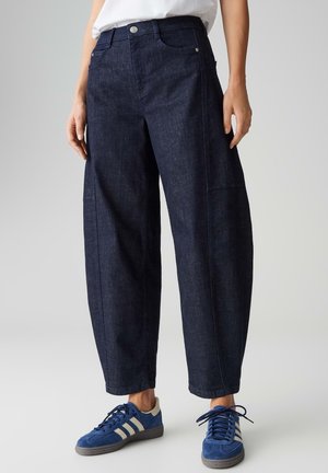 BARREL FIT FIRM FEEL - Jeans mom fit - dark rinsed blue