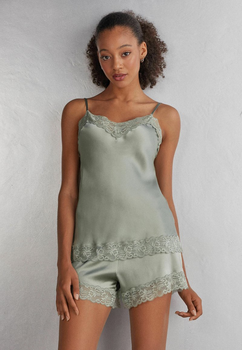 Silk Top Seta E Pizzo Intimissimi Silk Top In Raso Intimissimi