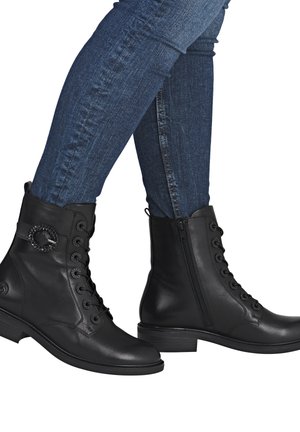 Remonte Bottines à lacets - schwarz