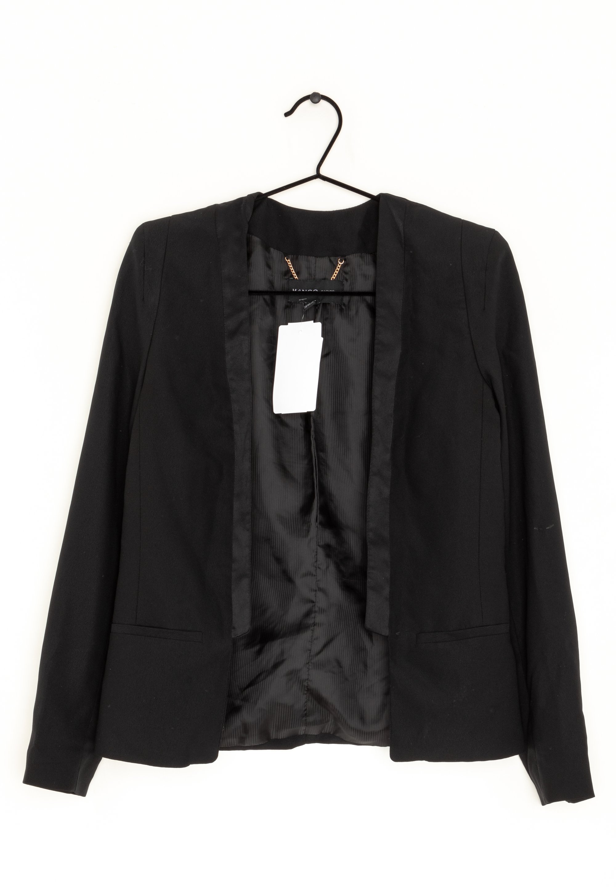 Mango Blazer black (Pre-owned) Zalando
