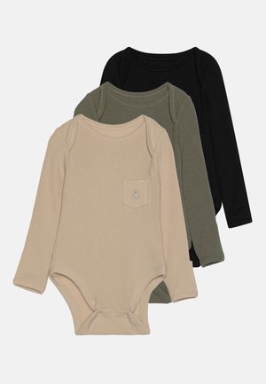 GAP BABY FIRST FAVORITES TINYRIB BODYSUIT 3 PACK - Glaustinukė - bedrock