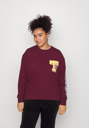 COLLEGIATE - Top s dlouhým rukávem - deep rouge