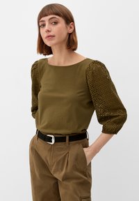 s.Oliver IM FABRICMIX - Blouse - olivgrün
