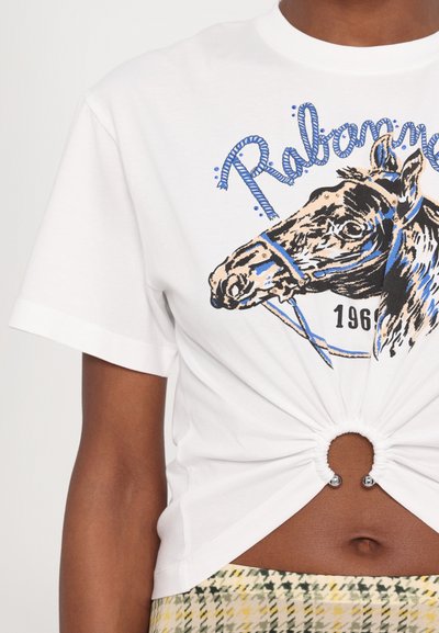 Rabanne Print T-shirt - white
