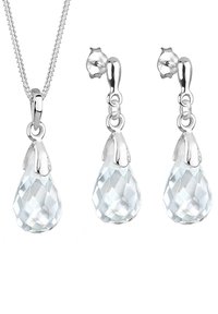 Elli SET - Øreringe - silver coloured/white