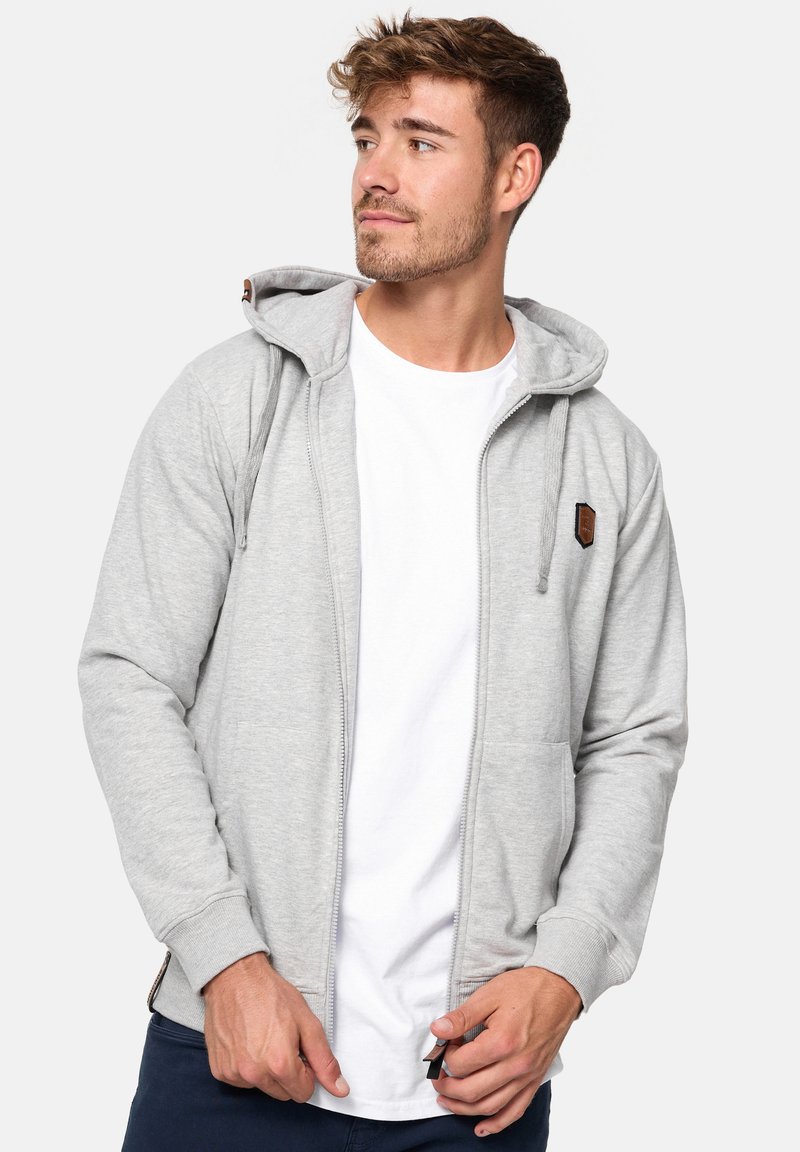 INDICODE JEANS - Sweat zippé - gray, Agrandir