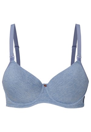 Noppies COMFORT NURSING - Modrček s kostjo - light blue melange