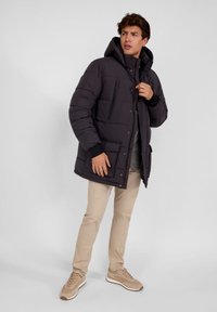 RESPECT WARM PADDED WITH HOOD - Zimska jakna - gunmetal