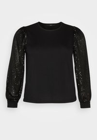 Vero Moda Curve VMCHARLOTTE SEQUINS - Sweatshirt - black