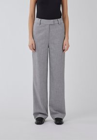 Modström - HEART PANTS - Housut - grey melange Pienoiskuva 1