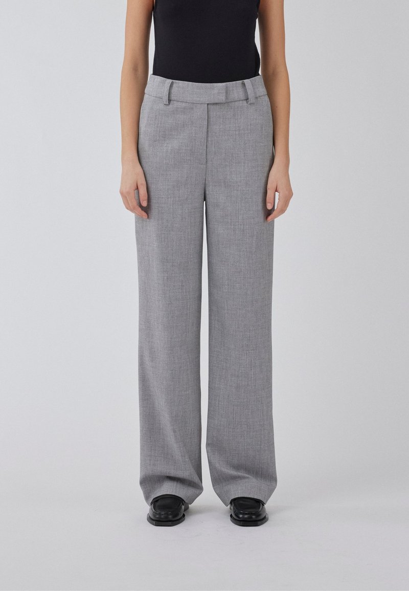 Modström HEART PANTS - Nadrágok - grey melange