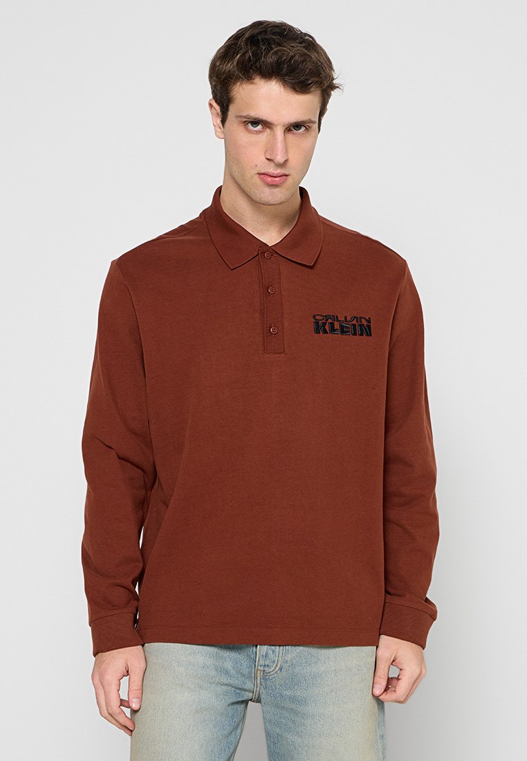 Calvin Klein Jeans Poloshirt bruin