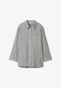 Selected, navy white thin stripe