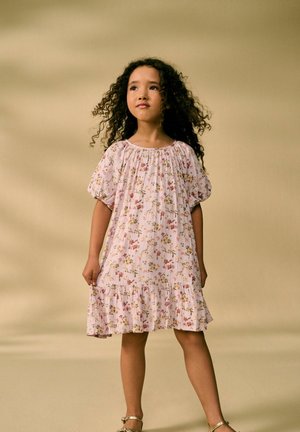 Next REGULAR FIT PUFF SLEEVE - Denní šaty - lilac purple floral