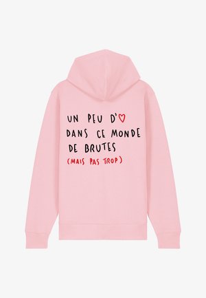BRUTE BACK EMBROIDERY - Sweat zippé - pink