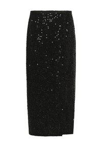 TAMERA SEQUIN - Maxikjol - black