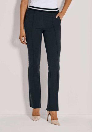 MIT BOOTCUT - Stoffhose - navy