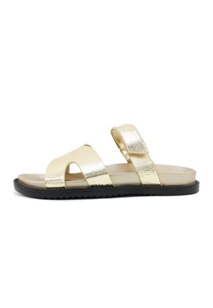 Mules - glam gold-coloured