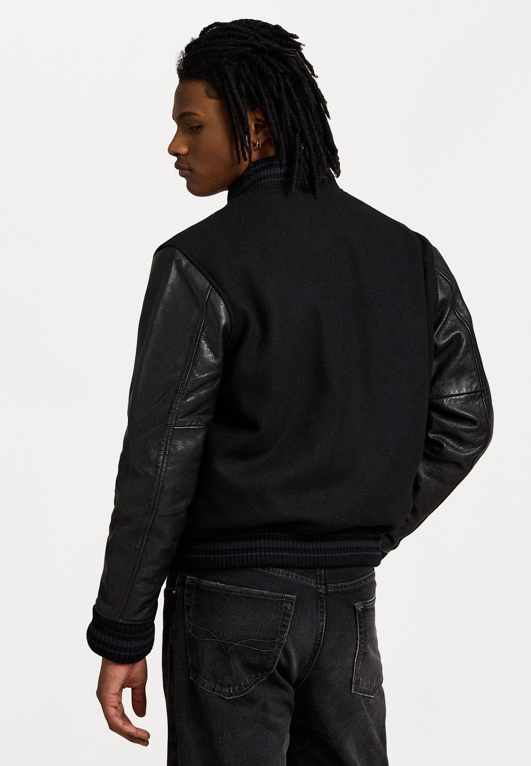 アウターその他 POLO RALPH LAUREN Iconic Letterman Jacket Black Unisex Polo Ralph Lauren Dodgers Jacket | Ralph Lauren