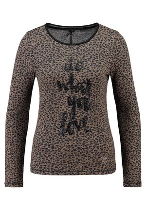 Langærmet T-shirt - brown