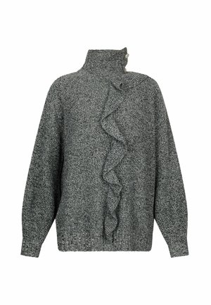 LIU JO WITH RUFFLES - Maglione - grey