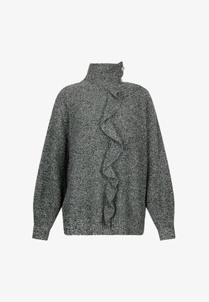 LIU JO WITH RUFFLES - Pullover - grey