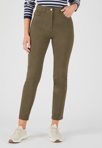 Damart 7/8ÈME SLIM PERFECT FIT LIGHT - Broek - kaki