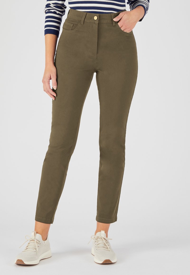 Damart 7/8ÈME SLIM PERFECT FIT LIGHT - Broek - kaki