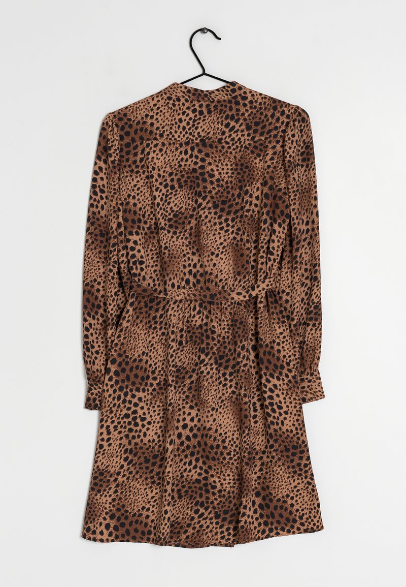 mango flowy animal print dress MANGO - Flowy Animal Print dress Khaki