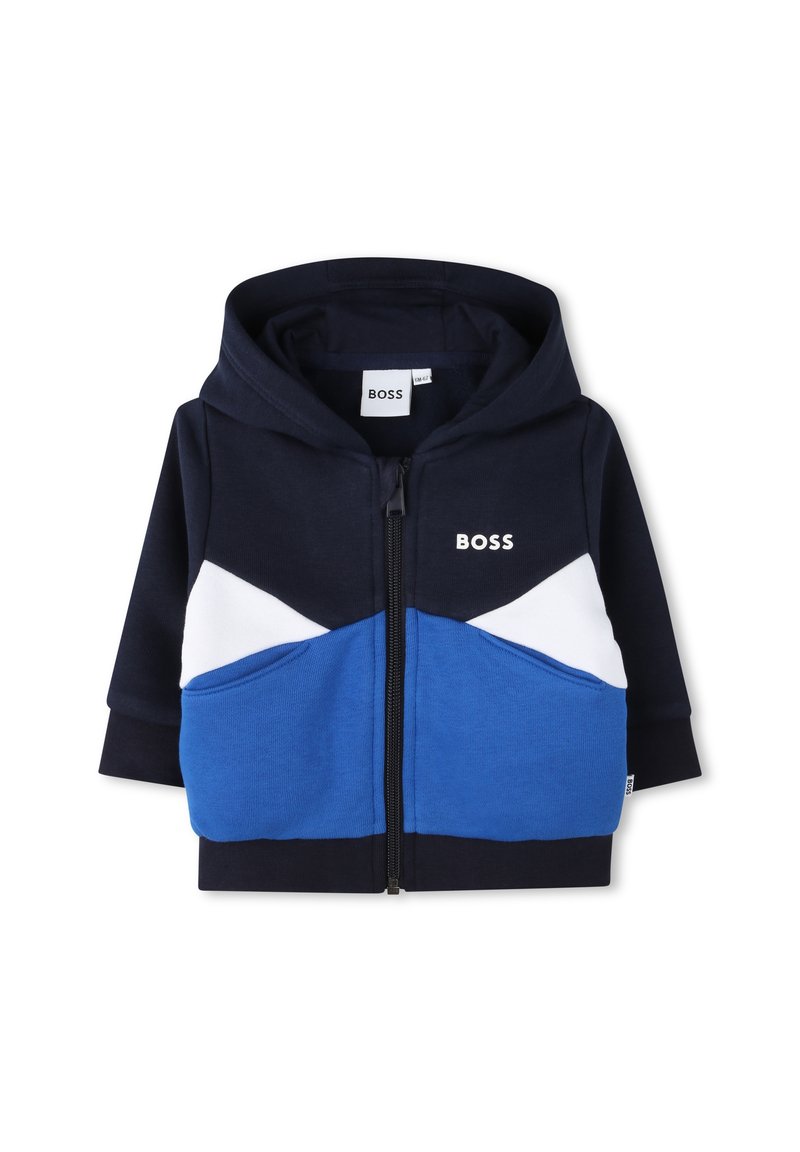 BOSS Kidswear Sweater met rits blauw BOSS Kidswear Sweater met rits blauw